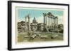 Temple of Saturn, Roman Forum-null-Framed Art Print