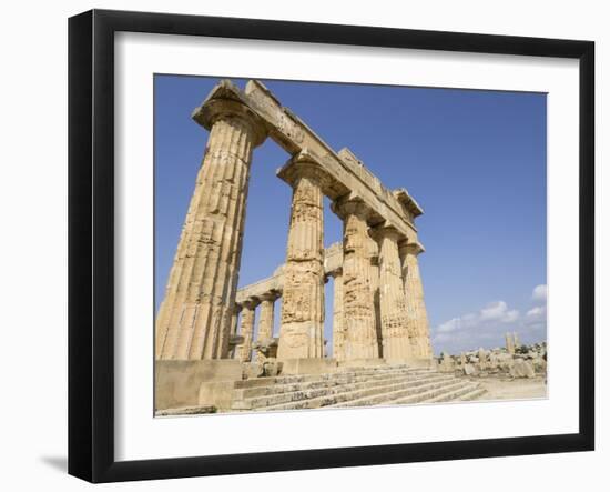 Temple of Selinunte, Sicily, Italy, Europe-Jean Brooks-Framed Photographic Print