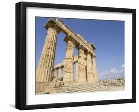 Temple of Selinunte, Sicily, Italy, Europe-Jean Brooks-Framed Photographic Print