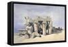 Temple of Sobek and Haroeris at Kom Ombo, 19th Century-David Roberts-Framed Stretched Canvas