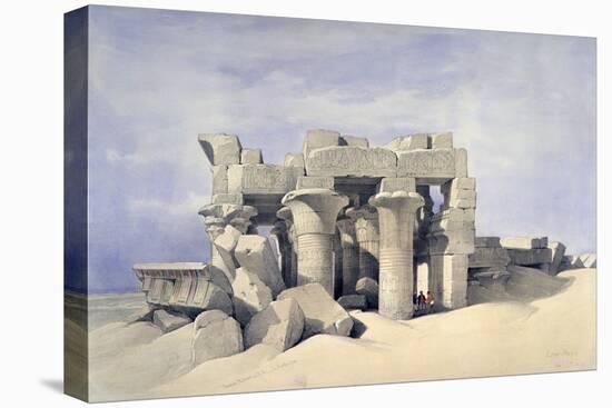Temple of Sobek and Haroeris at Kom Ombo, 19th Century-David Roberts-Stretched Canvas