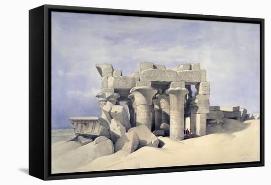 Temple of Sobek and Haroeris at Kom Ombo, 19th Century-David Roberts-Framed Stretched Canvas