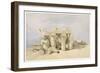 Temple of Sobek and Horuss at Kom Ombo, Egypt, 19th century-David Roberts-Framed Giclee Print