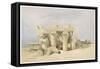 Temple of Sobek and Horuss at Kom Ombo, Egypt, 19th century-David Roberts-Framed Stretched Canvas