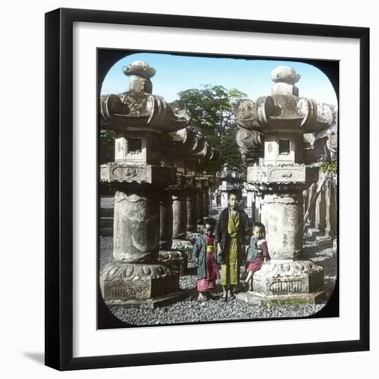 Temple of the Fourth Shogun, Tokyo (Japan), 1900-1905-Leon, Levy et Fils-Framed Photographic Print