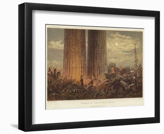 Temple of the Giants in Sicily-George Henry Andrews-Framed Giclee Print