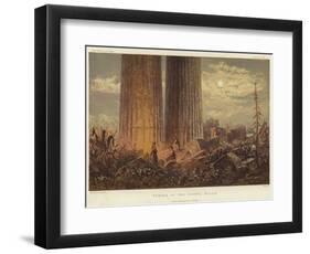 Temple of the Giants in Sicily-George Henry Andrews-Framed Giclee Print