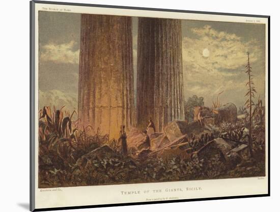 Temple of the Giants in Sicily-George Henry Andrews-Mounted Giclee Print