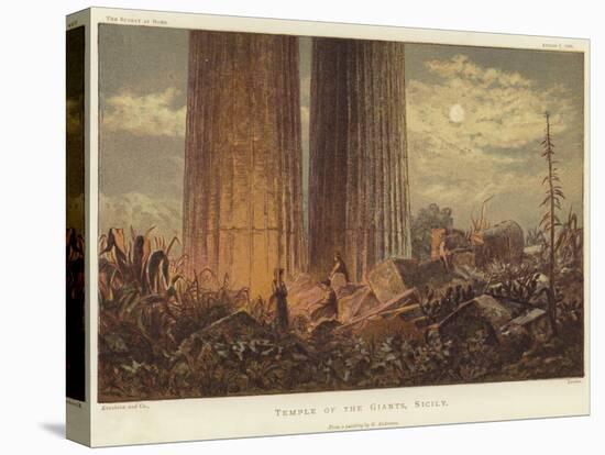 Temple of the Giants in Sicily-George Henry Andrews-Stretched Canvas