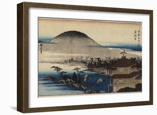 Temple of the Golden Pavilion, C. 1843-Utagawa Hiroshige-Framed Giclee Print