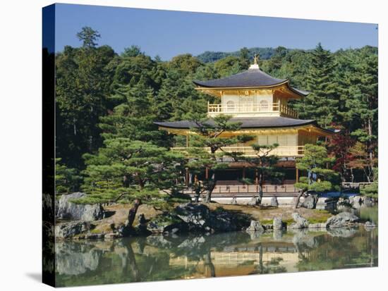 Temple of the Golden Pavilion, Kyoto, Japan-Gavin Hellier-Stretched Canvas