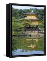 Temple of the Golden Pavilion, Kyoto, Japan-David Poole-Framed Stretched Canvas