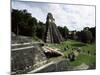 Temple of the Great Jaguar in the Grand Plaza, Mayan Ruins, Tikal, Peten-Robert Francis-Mounted Photographic Print