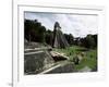 Temple of the Great Jaguar in the Grand Plaza, Mayan Ruins, Tikal, Peten-Robert Francis-Framed Photographic Print