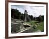 Temple of the Great Jaguar in the Grand Plaza, Mayan Ruins, Tikal, Peten-Robert Francis-Framed Photographic Print