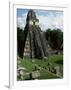 Temple of the Great Jaguar in the Grand Plaza, Mayan Ruins, Tikal, Peten-Robert Francis-Framed Photographic Print