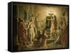 Temple of the Holy Grail, Final Scene from Parsifal, Opera by Richard Wagner, 1813-83-Wilhelm Hauschild-Framed Stretched Canvas