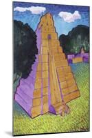 Temple of the Jaguar (Tikal)-John Newcomb-Mounted Giclee Print