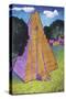 Temple of the Jaguar (Tikal)-John Newcomb-Stretched Canvas