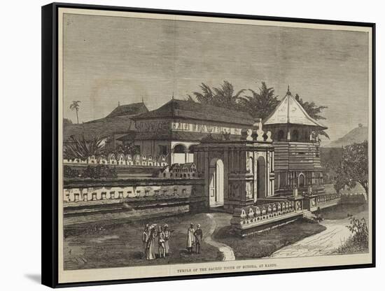 Temple of the Sacred Tooth of Buddha, at Kandy-null-Framed Stretched Canvas