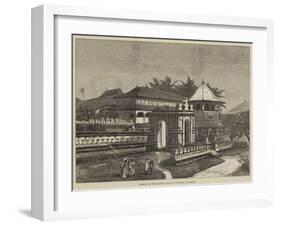 Temple of the Sacred Tooth of Buddha, at Kandy-null-Framed Giclee Print