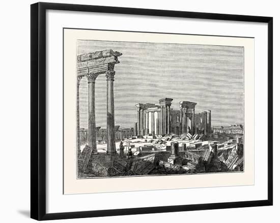 Temple of the Sun at Palmyra-null-Framed Giclee Print