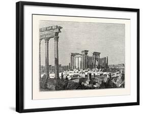 Temple of the Sun at Palmyra-null-Framed Giclee Print