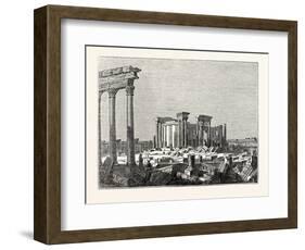 Temple of the Sun at Palmyra-null-Framed Giclee Print