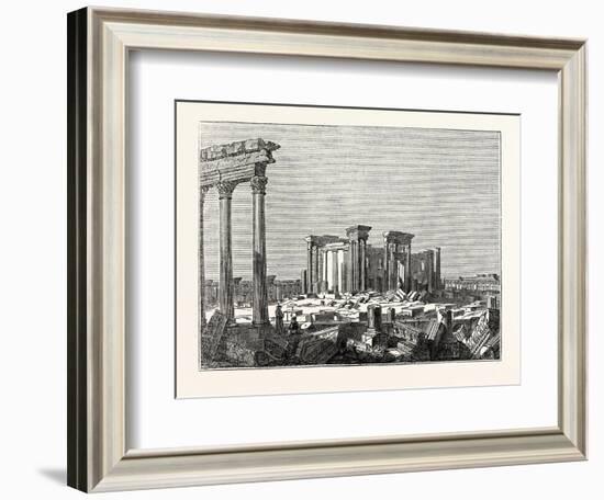 Temple of the Sun at Palmyra-null-Framed Giclee Print