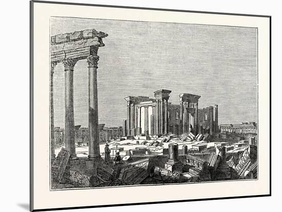 Temple of the Sun at Palmyra-null-Mounted Giclee Print