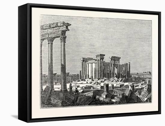 Temple of the Sun at Palmyra-null-Framed Stretched Canvas