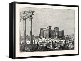 Temple of the Sun at Palmyra-null-Framed Stretched Canvas