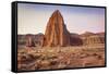 Temple of the Sun, Capitol Reef, Utah-John Ford-Framed Stretched Canvas