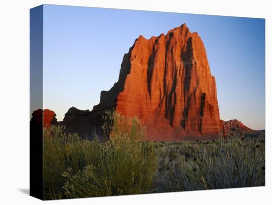 Temple of the Sun, Lower Cathedral Valley, Colorado Plateau, Capitol Reef National Park, Utah, USA-Scott T. Smith-Stretched Canvas