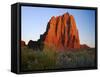 Temple of the Sun, Lower Cathedral Valley, Colorado Plateau, Capitol Reef National Park, Utah, USA-Scott T. Smith-Framed Stretched Canvas