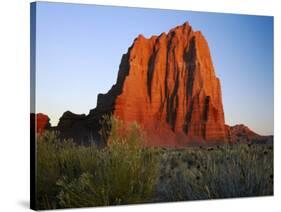 Temple of the Sun, Lower Cathedral Valley, Colorado Plateau, Capitol Reef National Park, Utah, USA-Scott T. Smith-Stretched Canvas