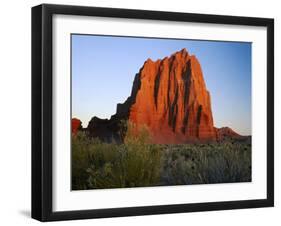 Temple of the Sun, Lower Cathedral Valley, Colorado Plateau, Capitol Reef National Park, Utah, USA-Scott T. Smith-Framed Photographic Print