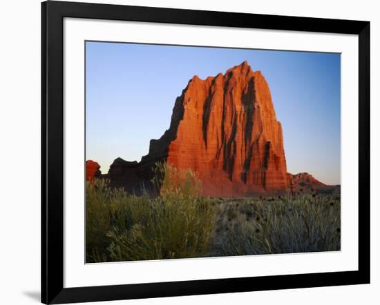 Temple of the Sun, Lower Cathedral Valley, Colorado Plateau, Capitol Reef National Park, Utah, USA-Scott T. Smith-Framed Photographic Print