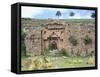 Temple of the Virgins of the Sun on the Island of the Moon, Lake Titicaca-null-Framed Stretched Canvas