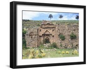 Temple of the Virgins of the Sun on the Island of the Moon, Lake Titicaca-null-Framed Giclee Print
