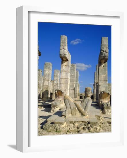 Temple of the Warriers, Chichen Itza, Mexico-Adina Tovy-Framed Photographic Print