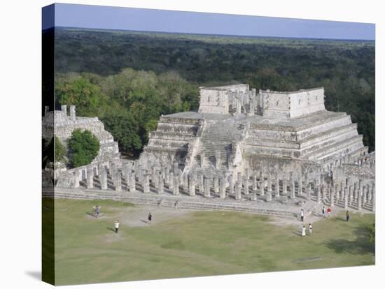 Temple of the Warriors, Chichen Itza, Mexico, Central America-Robert Harding-Stretched Canvas