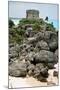 Temple of the Wind God Tulum Mexico-George Oze-Mounted Photographic Print