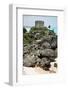 Temple of the Wind God Tulum Mexico-George Oze-Framed Photographic Print