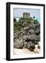 Temple of the Wind God Tulum Mexico-George Oze-Framed Photographic Print