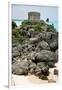 Temple of the Wind God Tulum Mexico-George Oze-Framed Photographic Print