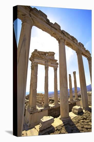 Temple of Trajan, Bergama (Pergamum), Anatolia, Turkey, Asia Minor, Eurasia-Neil Farrin-Stretched Canvas