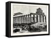 Temple of Vesta at Paestum-null-Framed Stretched Canvas