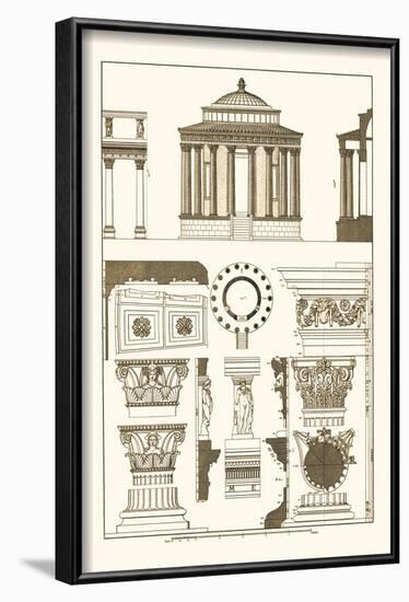 Temple of Vesta at Tivoli, Incantana at Salonichi-J. Buhlmann-Framed Art Print