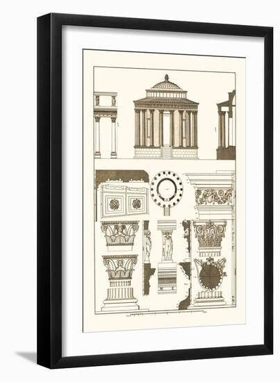 Temple of Vesta at Tivoli, Incantana at Salonichi-J. Buhlmann-Framed Art Print